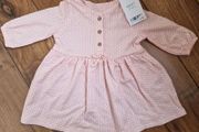 Next baby girls pink dress upto 1m