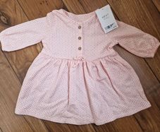 Next baby girls pink dress upto 1m