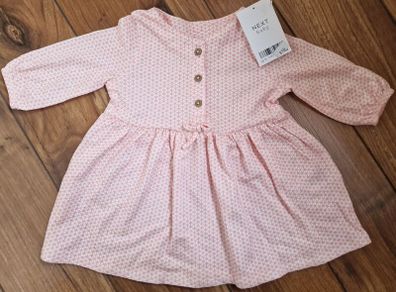 Next baby girls pink dress upto 1m