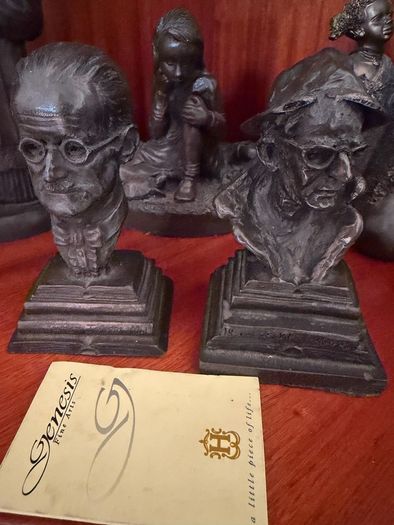 Vintage Collection of Genesis Bronze Ornaments and Busts
