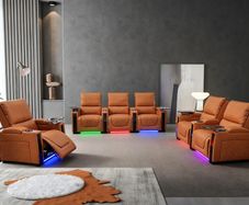 Sienna Electric Leather Recliner Sofa Set