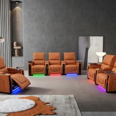 Sienna Electric Leather Recliner Sofa Set