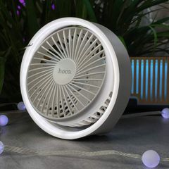Elegant Desktop & Ceiling Fan with Ring Night Light