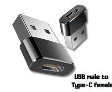 USB 3.0 Male to USB C Female Adapter Charging Data Converter