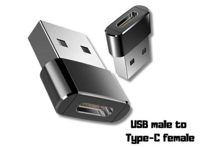 USB 3.0 Male to USB C Female Adapter Charging Data Converter