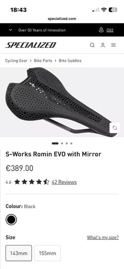 S-Works Romin Evo Mirror 143mm