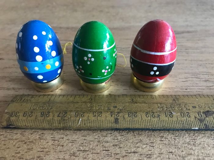 Vintage Hand Painted Wooden eggs (Not toys)