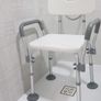 Adjustable Bath Tub Shower Chair For Elderly, Pregnant Woman Bench Bathroom Stool Seat Image 6