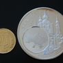 Ukraine 1993 European currencies | Silver plated proof Medal with inlay gold gilded 5 Kopiikas 1992 Image 2
