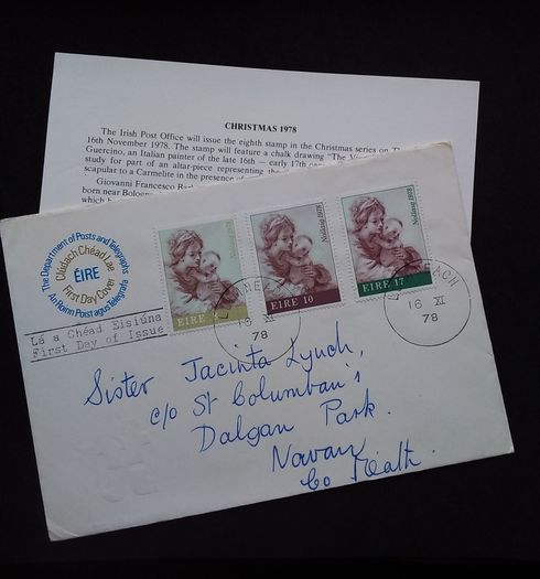 Ireland Stamps : Christmas , First Day Cover - 1978