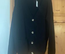 Oversized cardigan plus size black