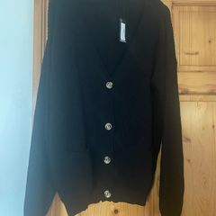 Oversized cardigan plus size black