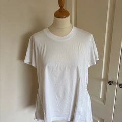 Cos white cotton top size 12