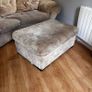 Couch with a  2 seater and a puffer Image 4