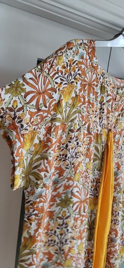 NEXT Morris & Co floral loose top with back detail Sz 10UK (Fit 10-12UK)