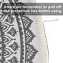 MULTIPLE SIZES AVAILABLE Round Cotton Area Rugs 120cm Hand Woven Tassels Carpet Chic Bohemian Pattern Floor Mats Boho Carpet for Bedroom Living Room Sofa Coffee Table Swing Chair Bed Side, Grey Black Image 5