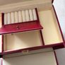 Large Burgundy Vintage Style Jewellery Box with Mirror and Drawers Image 7