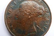 1853  Great Britain 1/2 Half Penny Queen Victoria