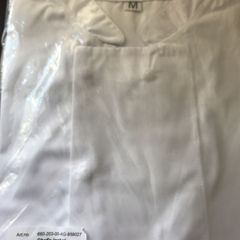 Chefs jacket white short sleeve Medium - New