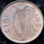 Ireland 1959 | Irish 1/4d | Farthing | Woodcock | KM.9 | UNC Image 2