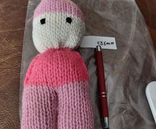 larger hand knitted dolls