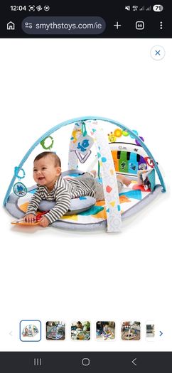 Baby Einstein 4-in-1 Kickin' Tunes Music and Language Discovery Baby Gym Tummy Time