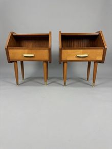 Stunning 1950s Italian Mid Century Nightstands
