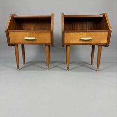 Stunning 1950s Italian Mid Century Nightstands