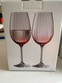 Galway crystal wine glasses (x2)