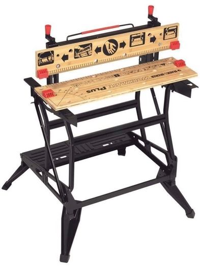Workmate Plus, Work Bench Tool Stand Saw Horse , Dual Height with Heavy Duty Steel Frame (FREE POSTAGE)