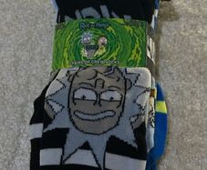 Official Rick and Morty Crew Socks 3-Pack - Adult Size