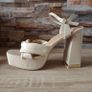Cream Platform Sandals, size 6 NEW LOOK Image 7