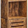 Tall boy bathroom cabinet rustic brown or white Image 4