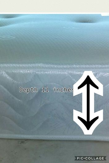 King-size bed and memory foam mattress