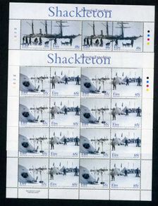 2004 Ireland Shackleton Antarctic Expedition Commemorative Stamps Sheetlet Plate 1A1A1A1A Mint Never Hinged (MNH)