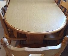 Solid wood table and chairs