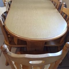 Solid wood table and chairs