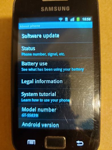 Samsung Galaxy Ace, Model GT-S5839i, 8GB, very good condition