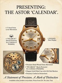 Swiss Astor 17 Jewel Gold Men's Watch