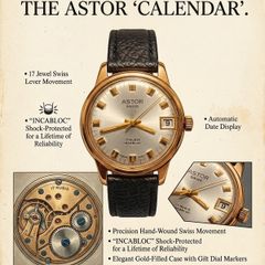 Swiss Astor 17 Jewel Gold Men's Watch