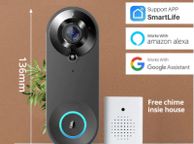 main image for ad Wireless WiFi Video Doorbell Camera Smart Door Viewer Motion Detection Night Vision Visual Intercom