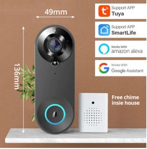 Wireless WiFi Video Doorbell Camera Smart Door Viewer Motion Detection Night Vision Visual Intercom