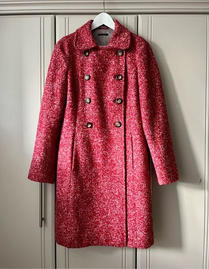 Sisley wool/moher blend coat uk12