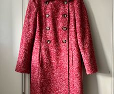 Sisley wool/moher blend coat uk12
