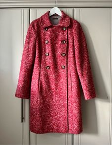 Sisley wool/moher blend coat uk12