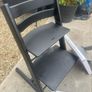 Black Stokke chair and extras Image 4