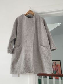 Massimo Dutti Wool Rich Coat Size Medium