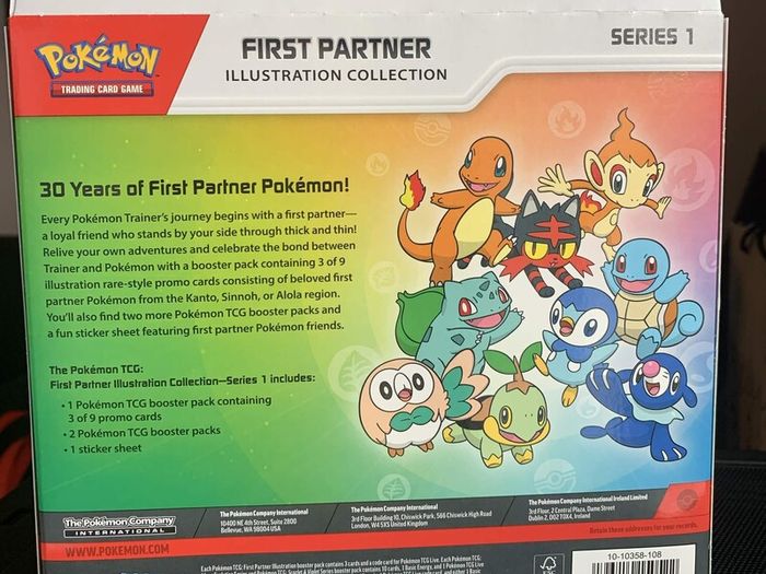 Pokemon First Partner Series 1 illustration collection