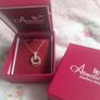 ladies new rose gold interlock necklace Image 2