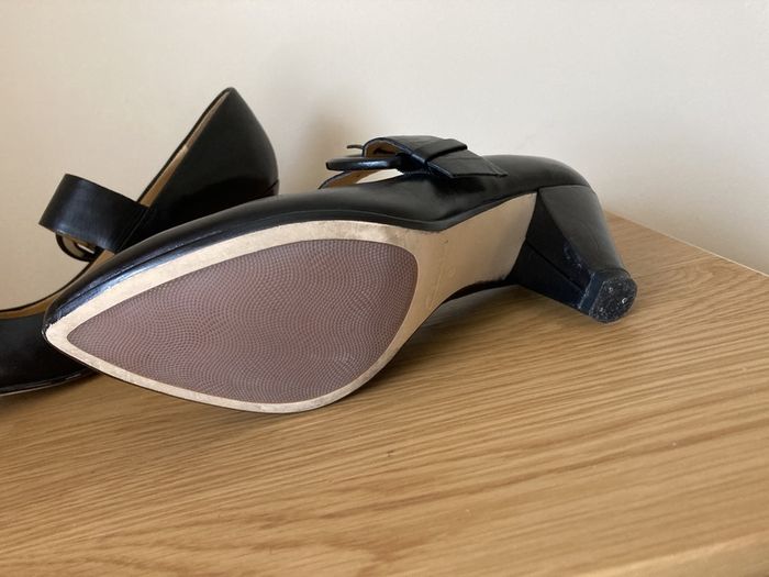 Black quality leather shoes 6
